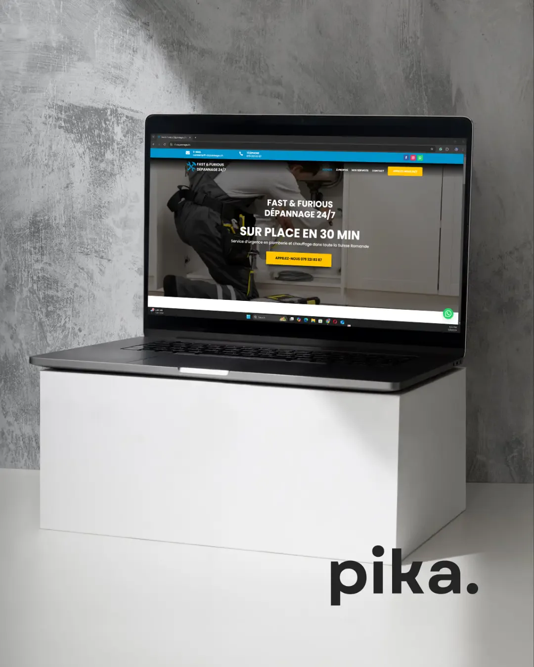 Web design project for Fast & Furious Dépannage 24/7