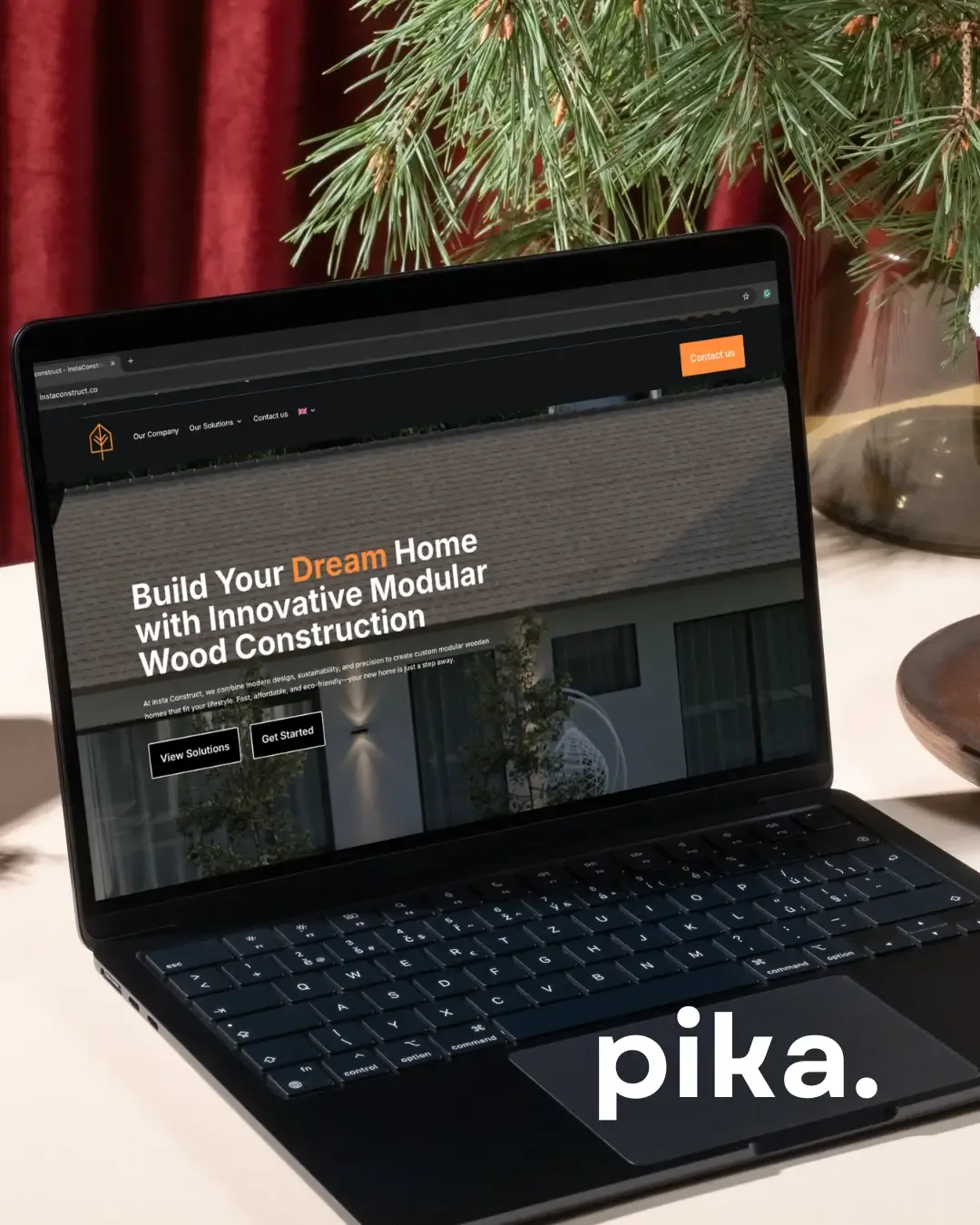 Web design project for InstaConstruct