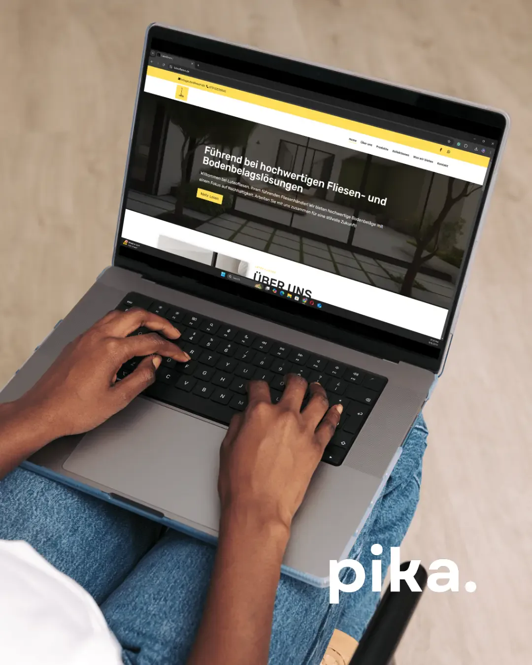 Branding and web design project for Luteo Fliesen